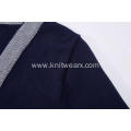 Boy's Knitted Contrast Color Arm Detailed School Cardigan